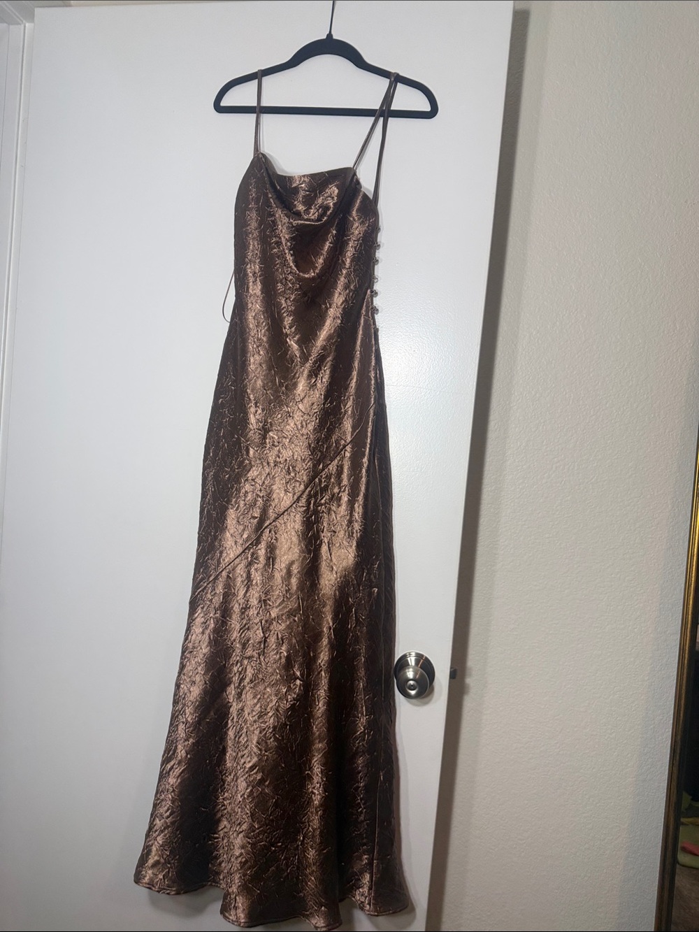 Zara LINGERIE STYLE MIDI DRESS
BROWN - REF 2312/721